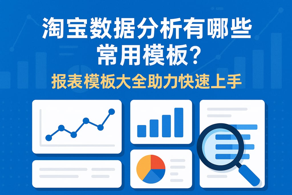 淘宝数据分析有哪些常用模板？报表模板大全助力快速上手