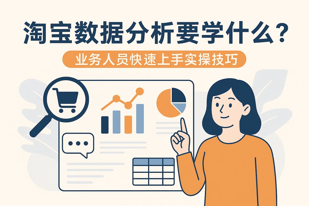 淘宝数据分析要学什么？业务人员快速上手实操技巧