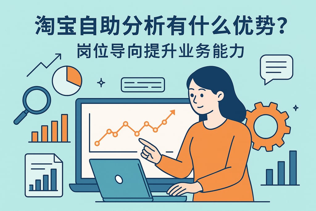 淘宝自助分析有什么优势？岗位导向提升业务能力