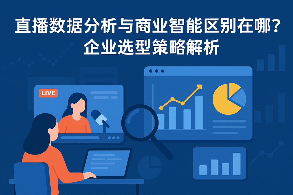 直播数据分析与商业智能区别在哪？企业选型策略解析