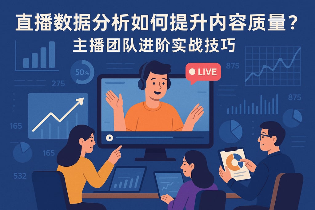直播数据分析如何提升内容质量？主播团队进阶实战技巧