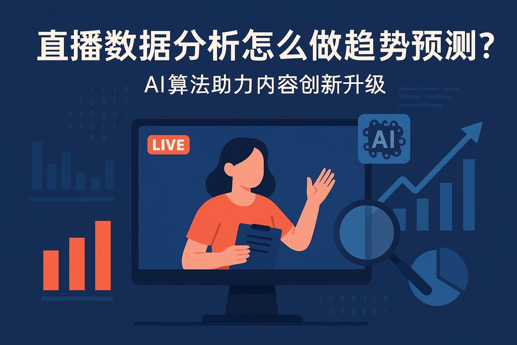 直播数据分析怎么做趋势预测？AI算法助力内容创新升级