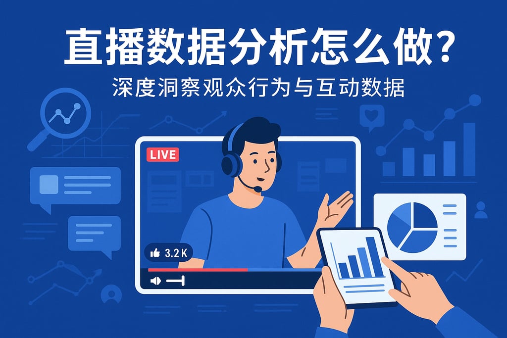 直播数据分析怎么做？深度洞察观众行为与互动数据