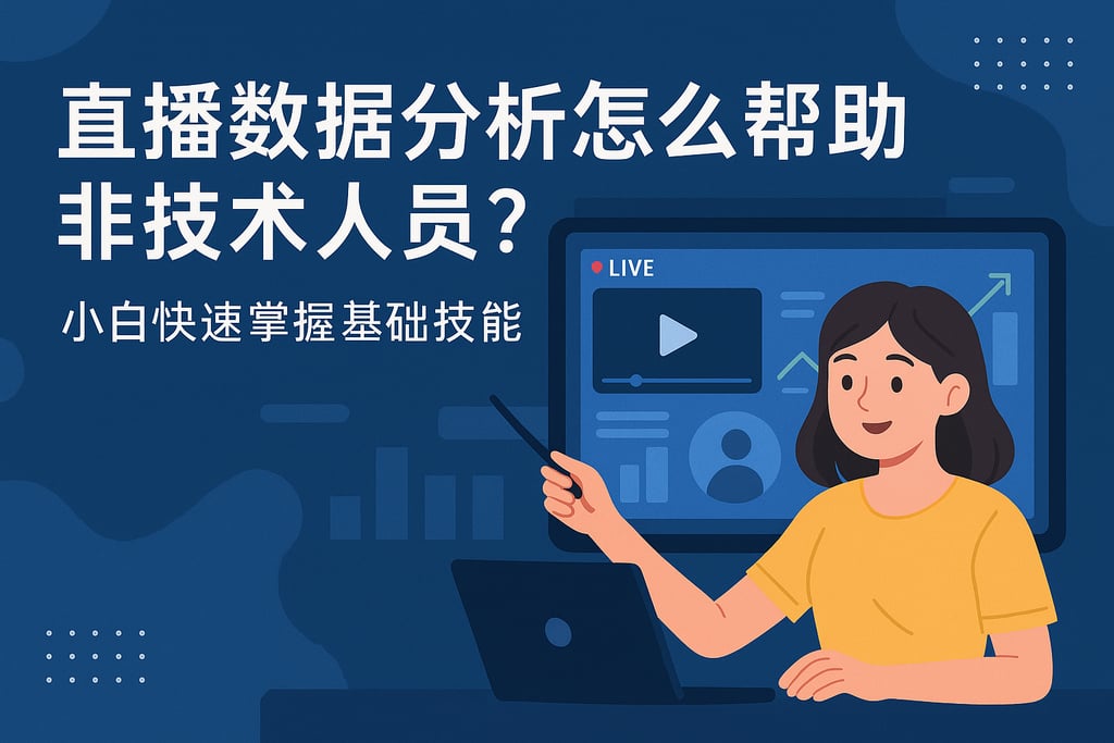 直播数据分析怎么帮助非技术人员？小白快速掌握基础技能