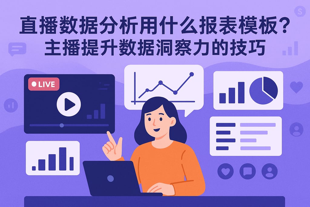直播数据分析用什么报表模板？主播提升数据洞察力的技巧