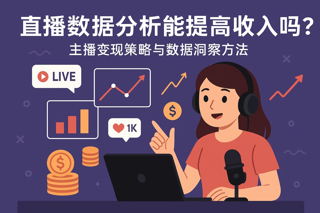 直播数据分析能提高收入吗？主播变现策略与数据洞察方法