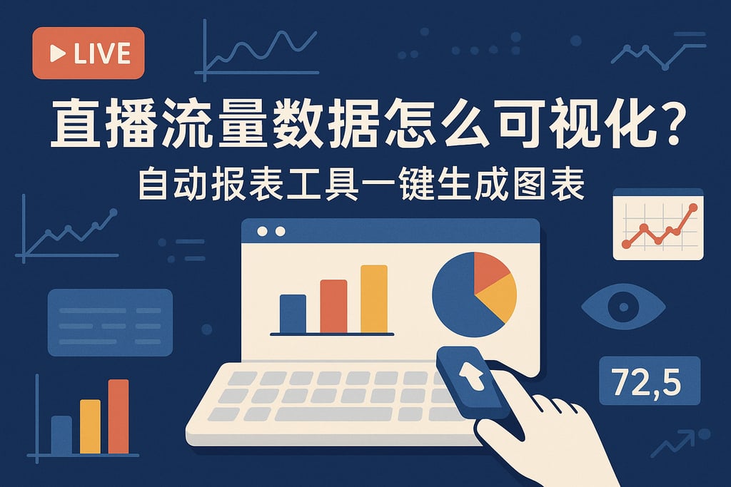 直播流量数据怎么可视化？自动报表工具一键生成图表