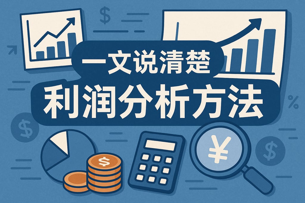 一文说清楚利润分析方法