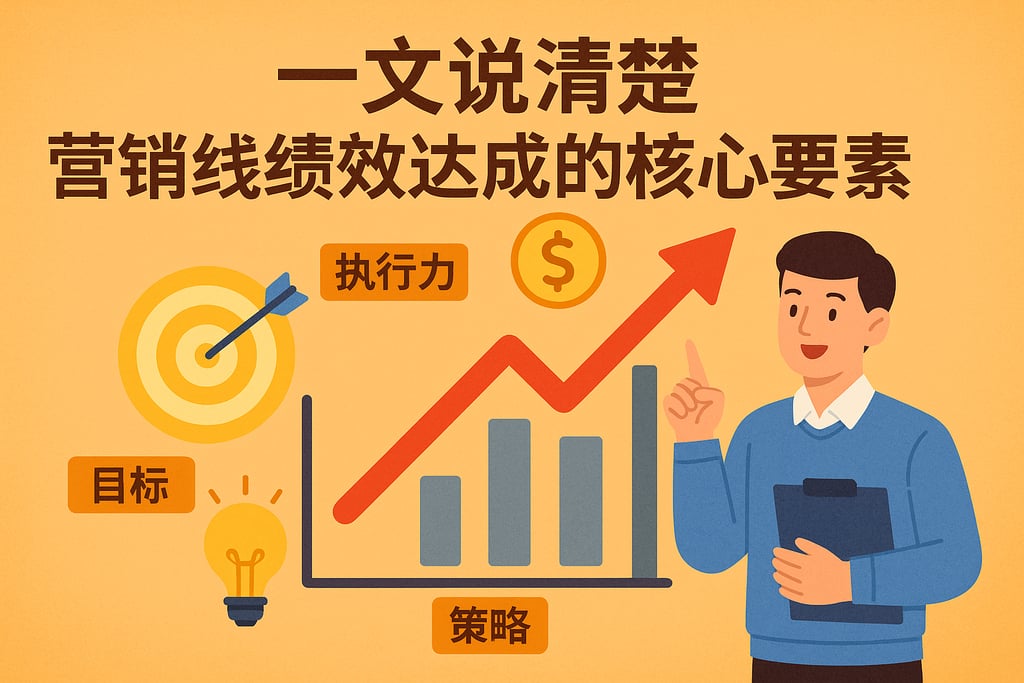 一文说清楚营销线绩效达成的核心要素