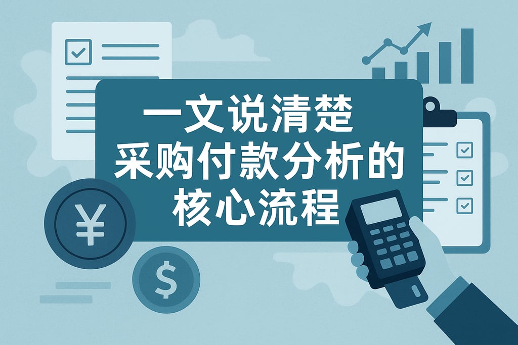 一文说清楚采购付款分析的核心流程