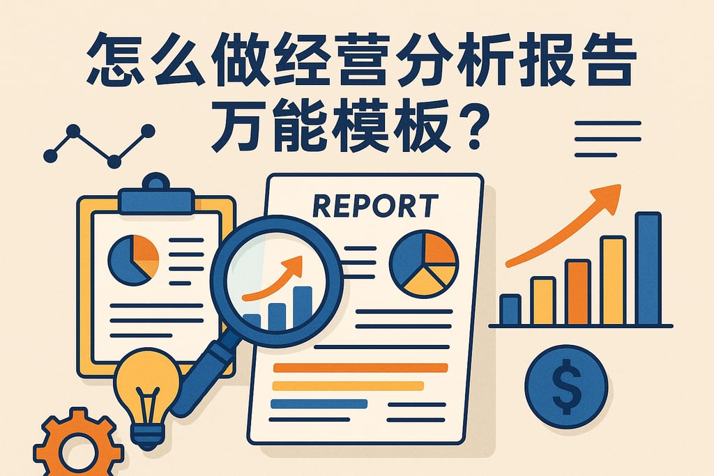 怎么做经营分析报告万能模板？