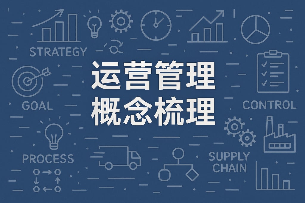 运营管理概念梳理