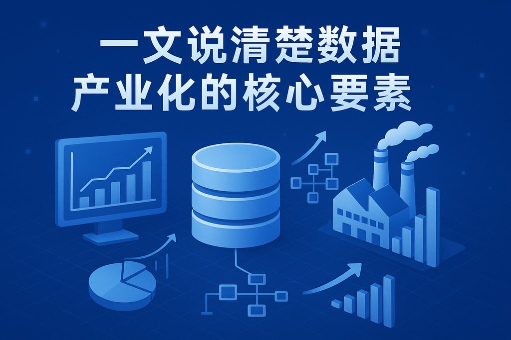 一文说清楚数据产业化的核心要素