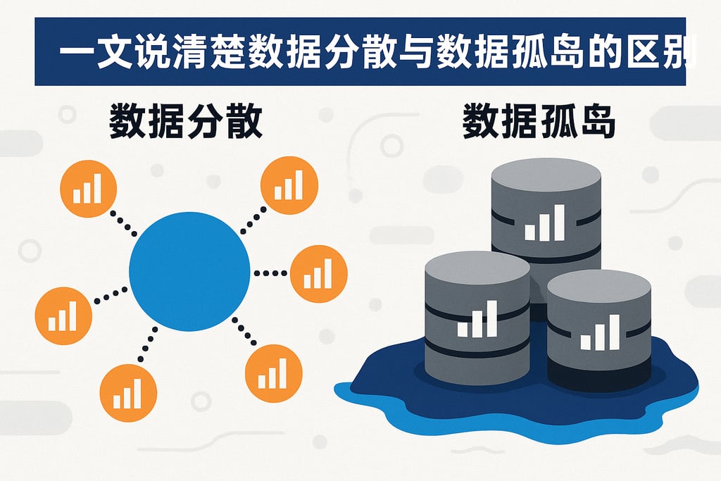 一文说清楚数据分散与数据孤岛的区别