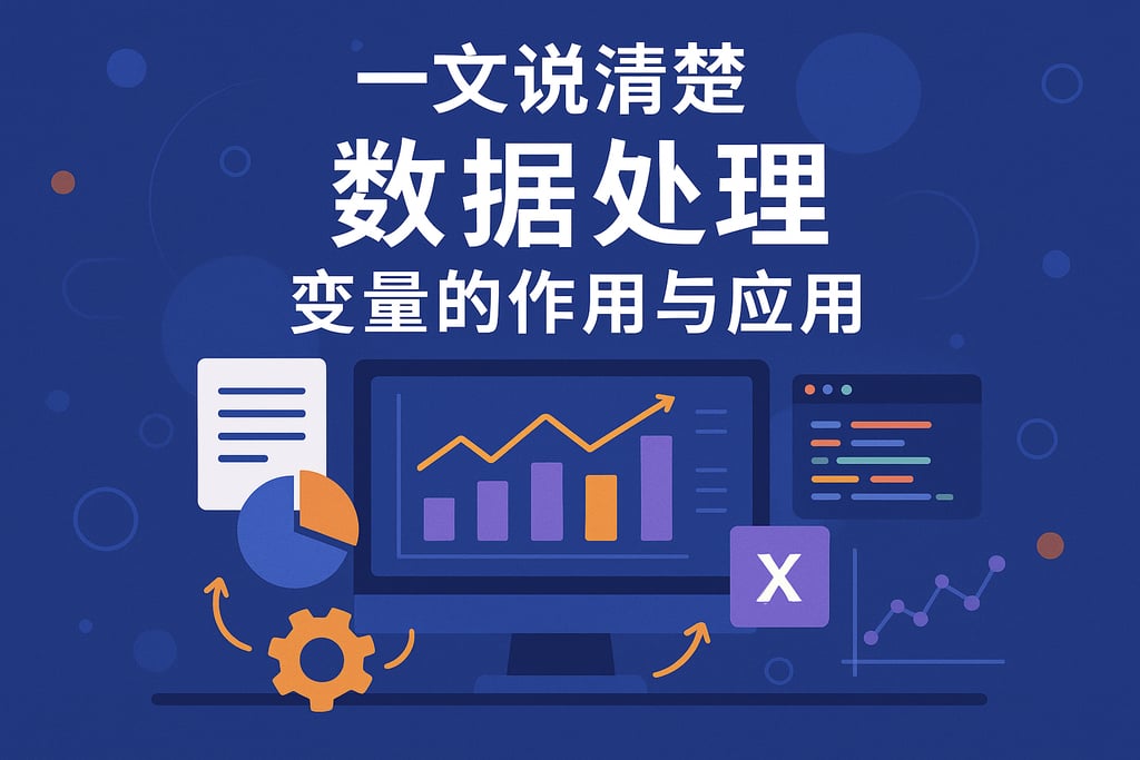 一文说清楚数据处理变量的作用与应用