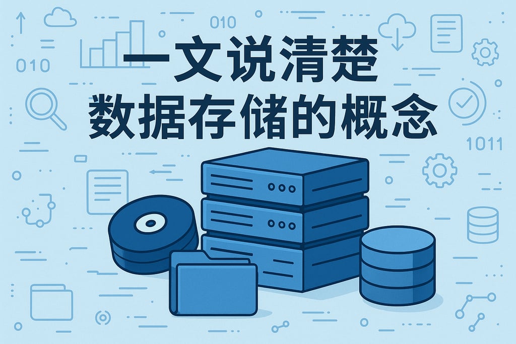 一文说清楚数据存储的概念