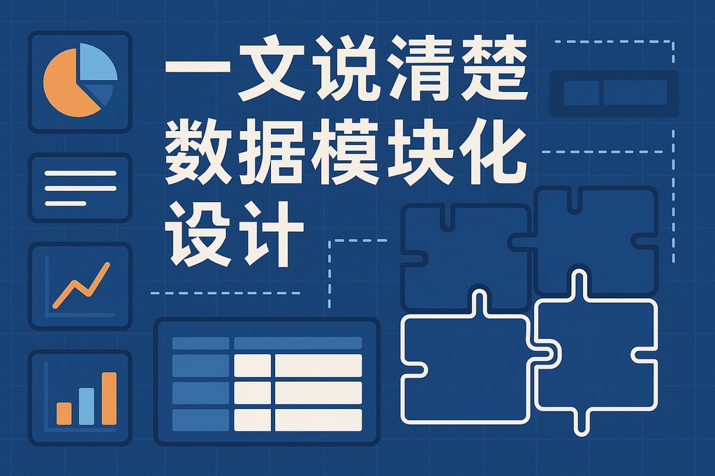 一文说清楚数据模块化设计