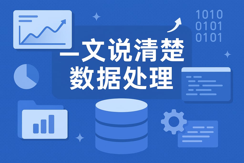 一文说清楚数据处理