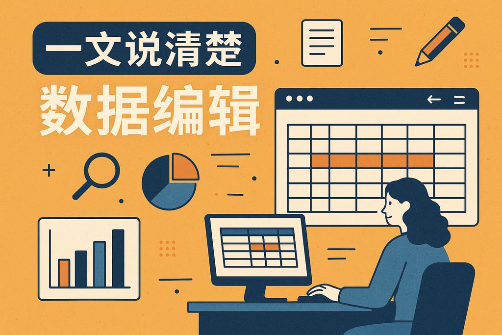 一文说清楚数据编辑