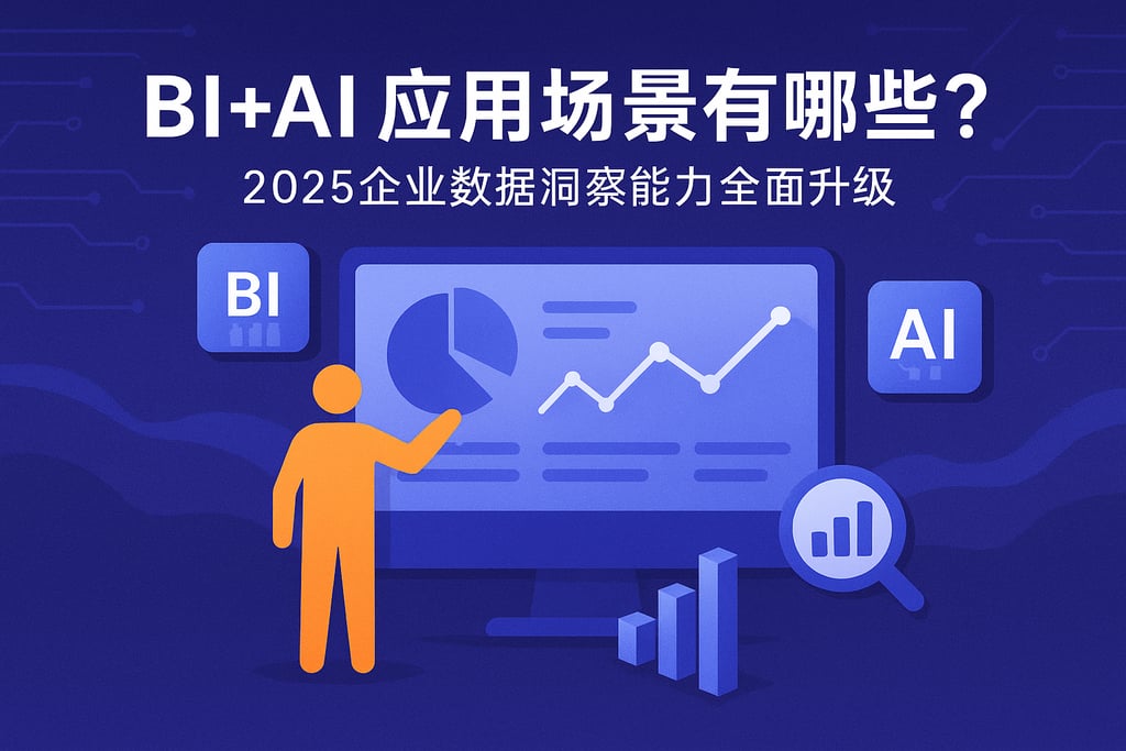 BI+AI应用场景有哪些？2025企业数据洞察能力全面升级