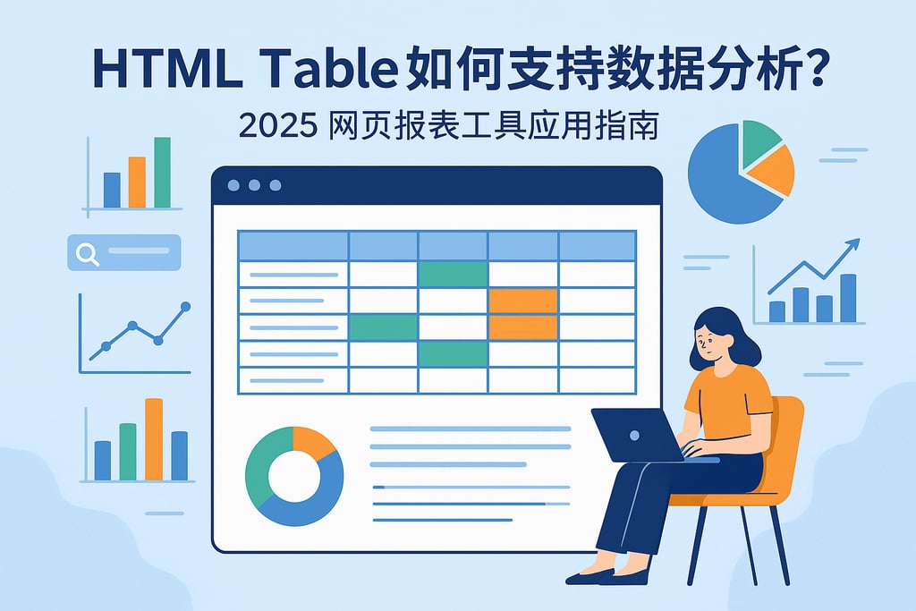 HTMLTable如何支持数据分析？2025网页报表工具应用指南