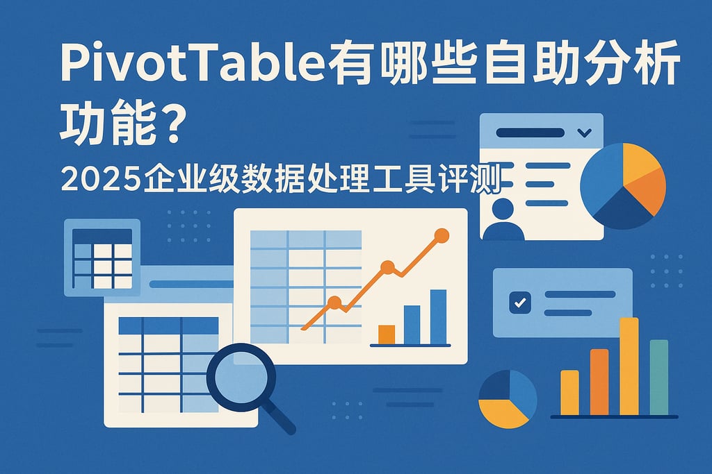 Pivotable有哪些自助分析功能？2025企业级数据处理工具评测