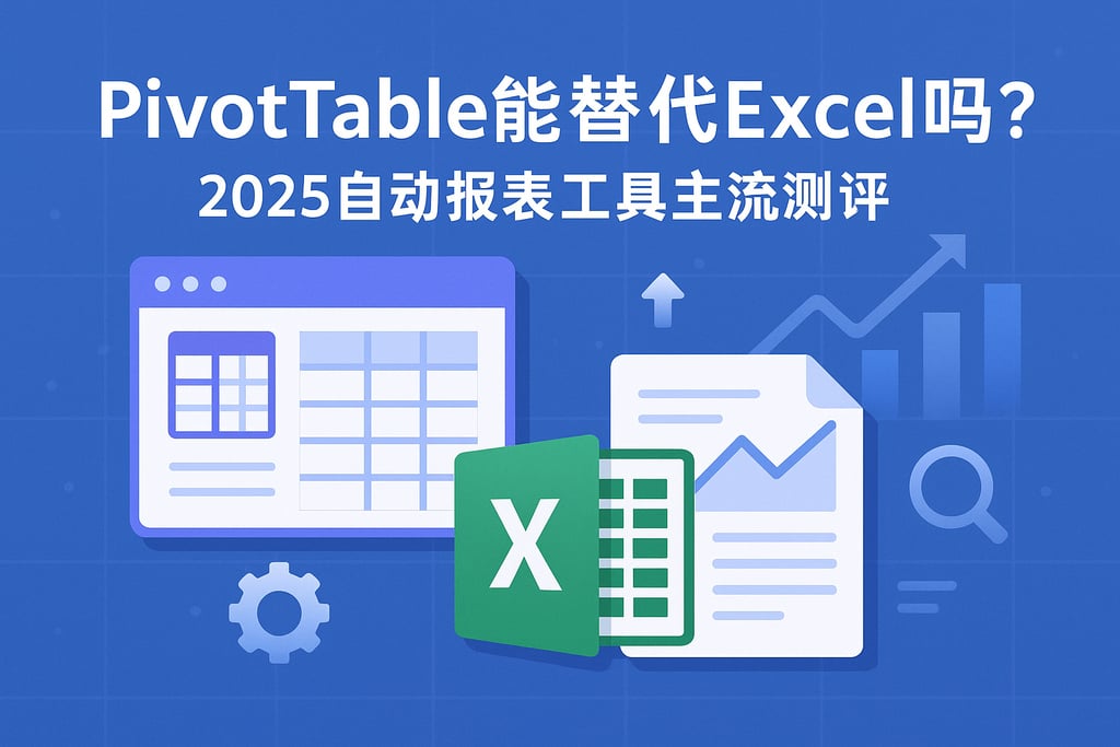 Pivotable能替代Excel吗？2025自动报表工具主流测评