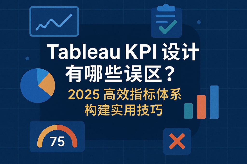 TableauKPI设计有哪些误区？2025高效指标体系构建实用技巧