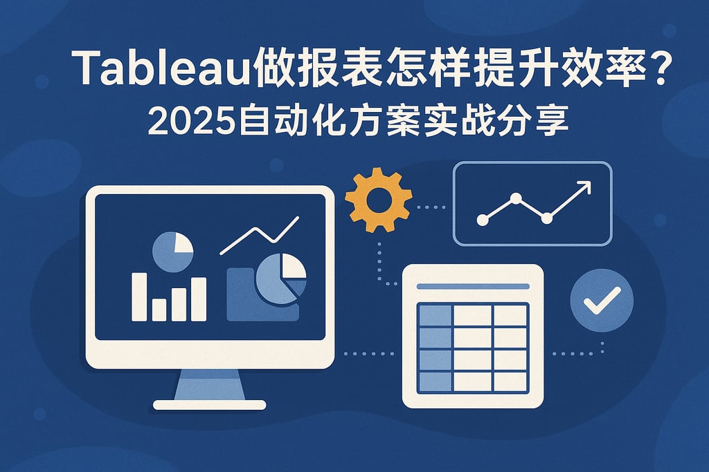 Tableau做报表怎样提升效率？2025自动化方案实战分享