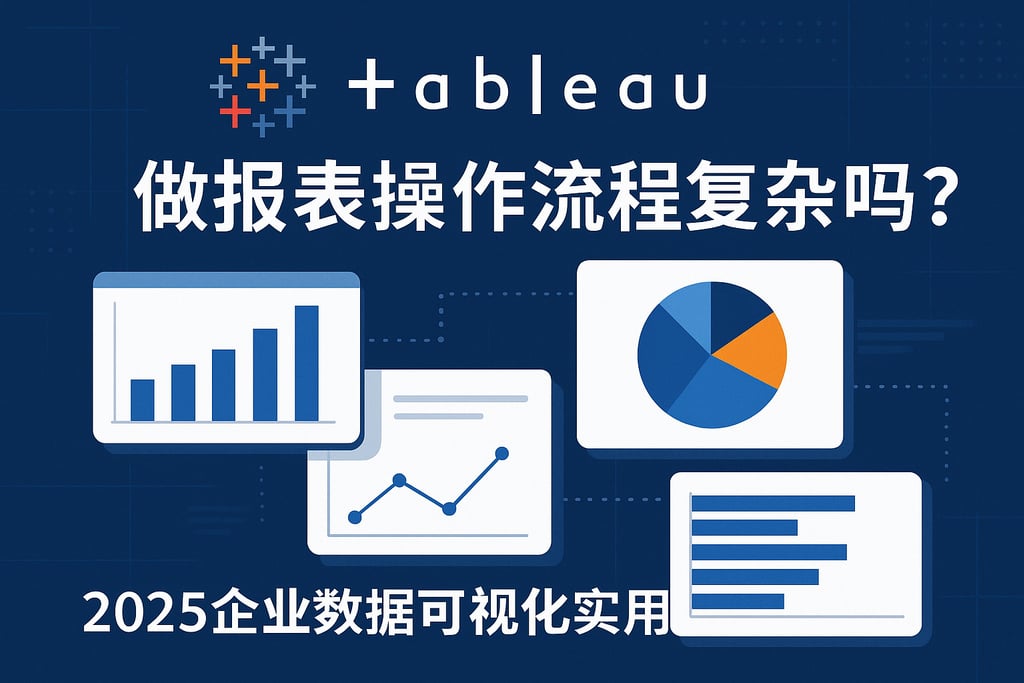Tableau做报表操作流程复杂吗？2025企业数据可视化实用指南