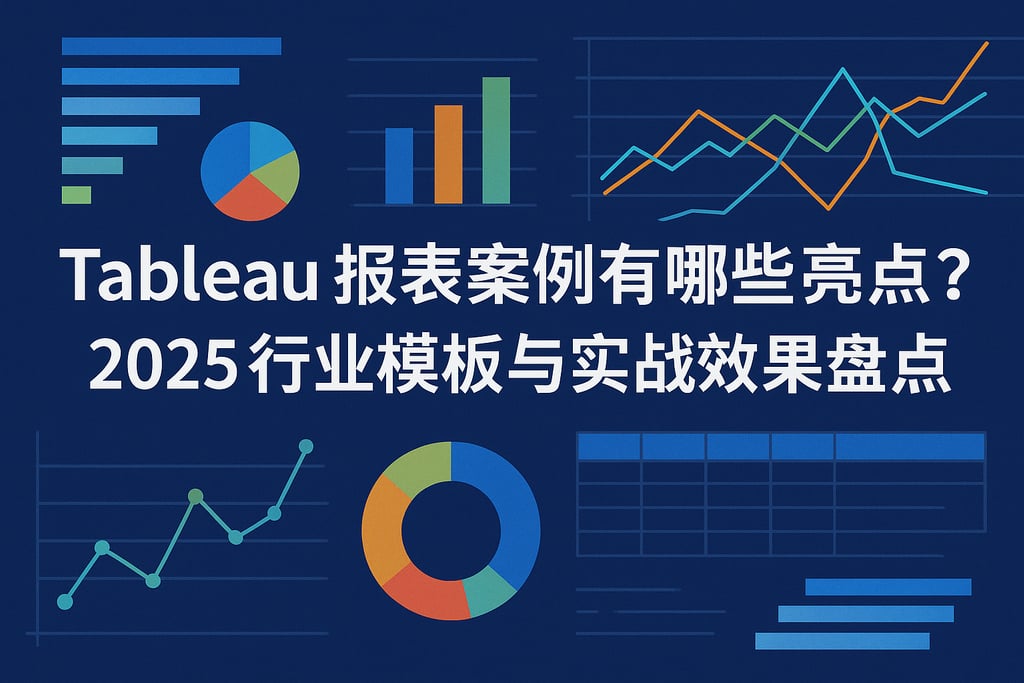 Tableau报表案例有哪些亮点？2025行业模板与实战效果盘点
