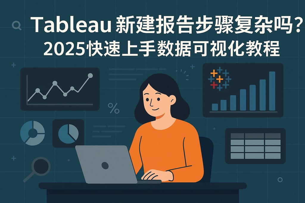 Tableau新建报告步骤复杂吗？2025快速上手数据可视化教程