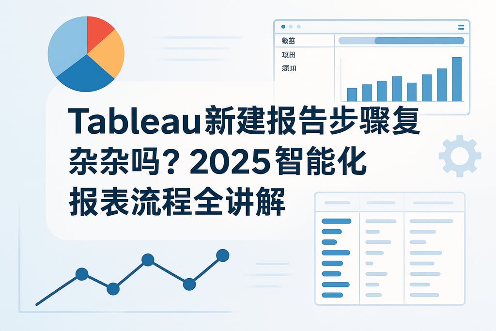 Tableau新建报告步骤复杂吗？2025智能化报表流程全讲解