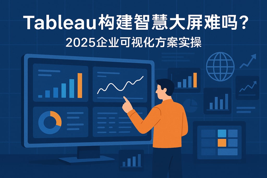 Tableau构建智慧大屏难吗？2025企业可视化方案实操