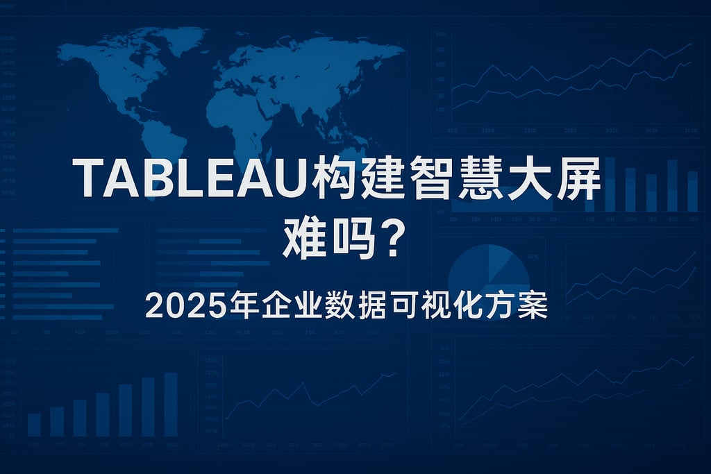 Tableau构建智慧大屏难吗？2025年企业数据可视化方案
