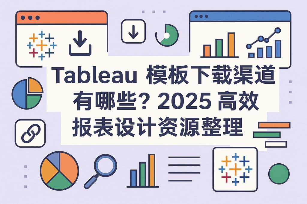 Tableau模板下载渠道有哪些？2025高效报表设计资源整理