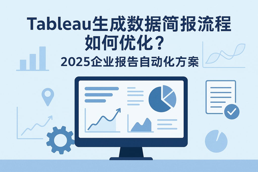 Tableau生成数据简报流程如何优化？2025企业报告自动化方案