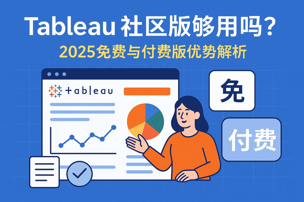 Tableau社区版功能够用吗？2025免费与付费版优势解析