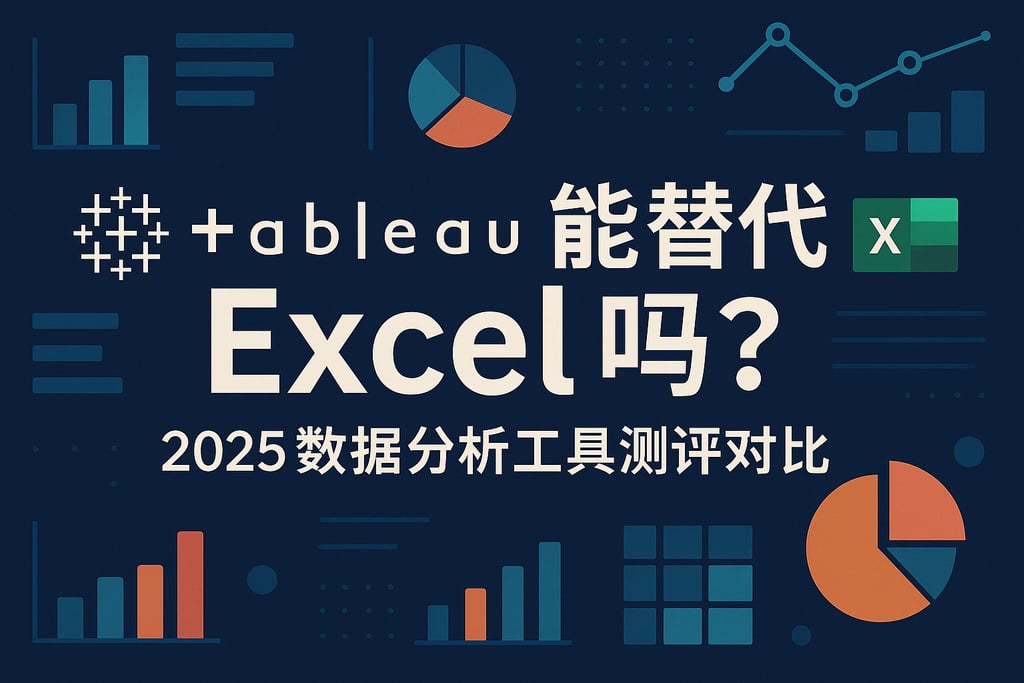 Tableau能替代Excel吗？2025数据分析工具测评对比