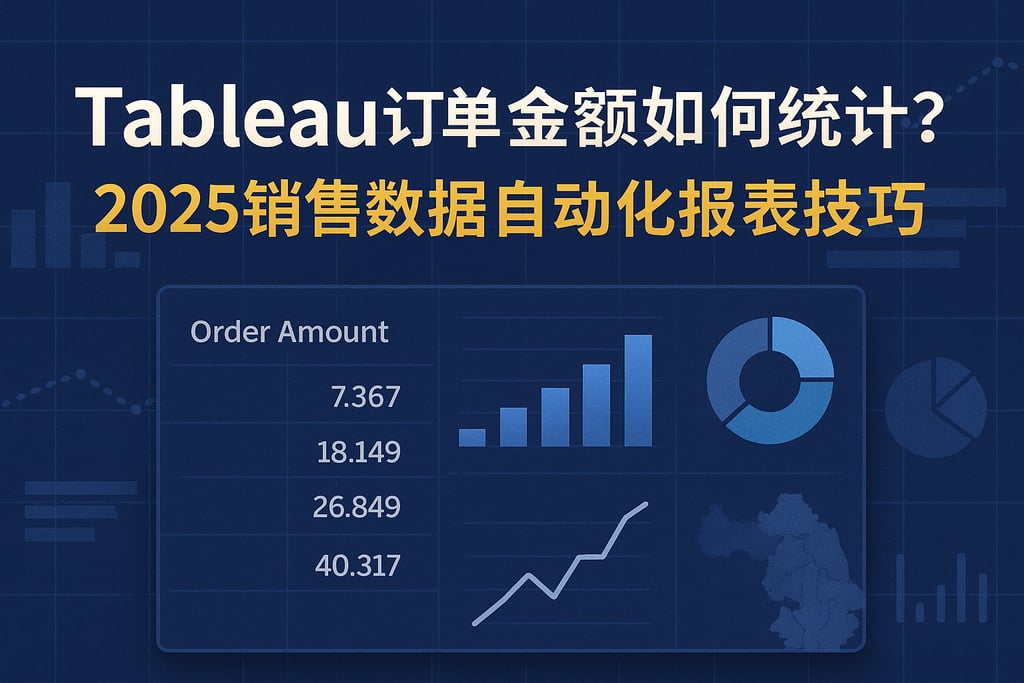 Tableau订单金额如何统计？2025销售数据自动化报表技巧