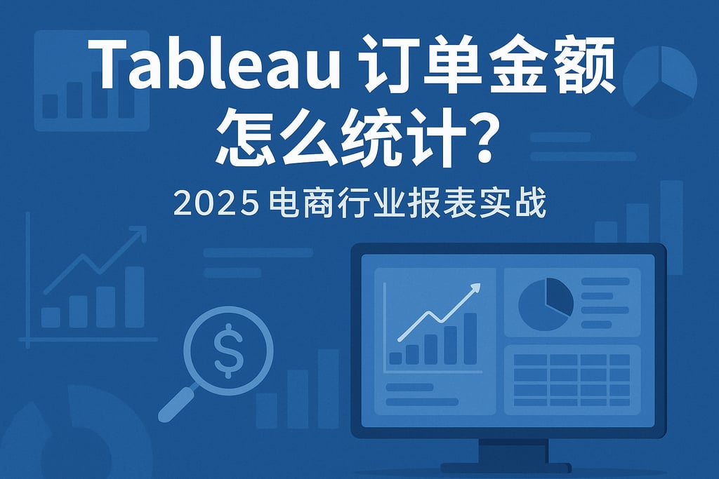 Tableau订单金额怎么统计？2025电商行业报表实战