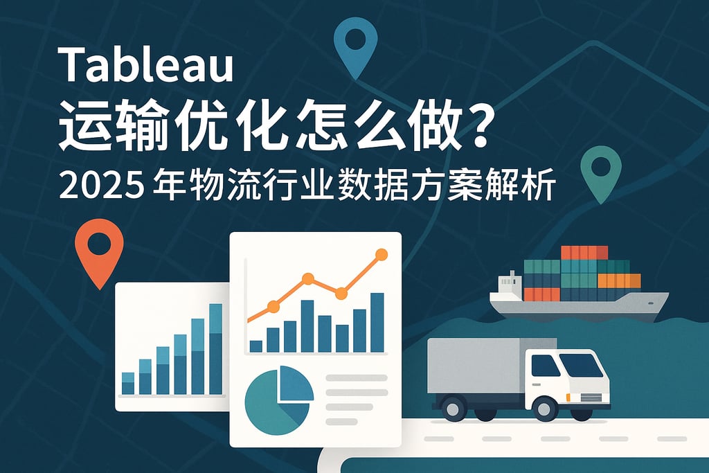 Tableau运输优化怎么做？2025年物流行业数据方案解析
