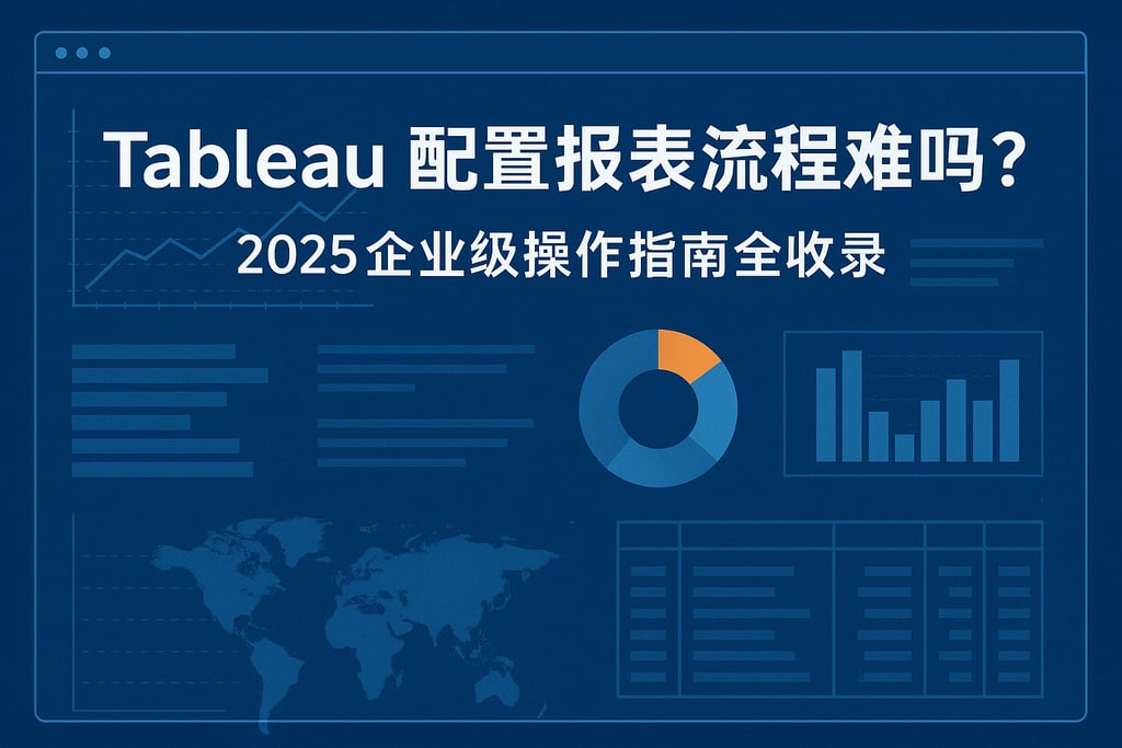 Tableau配置报表流程难吗？2025企业级操作指南全收录