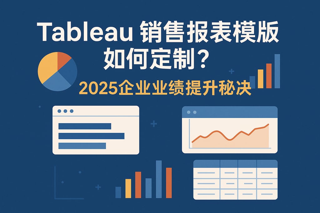 Tableau销售报表模板如何定制？2025企业业绩提升秘诀