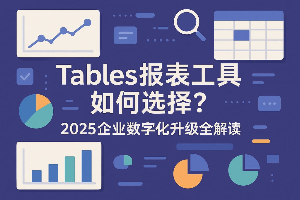 Tables报表工具如何选择？2025企业数字化升级全解读