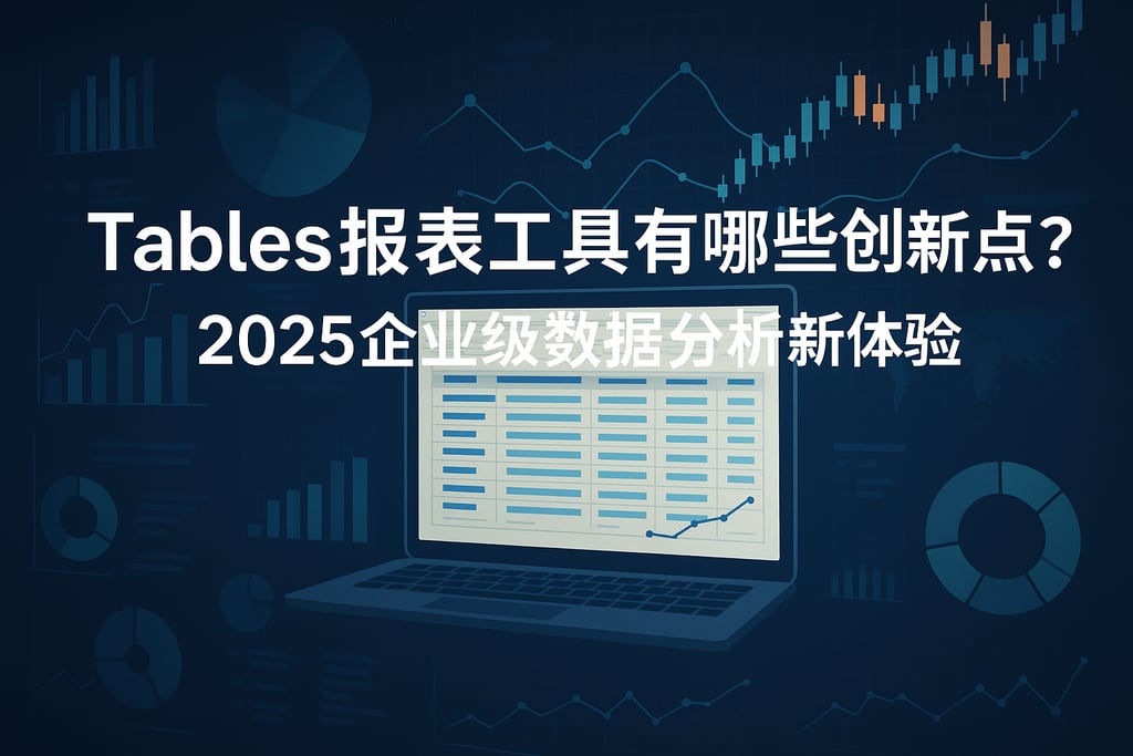 Tables报表工具有哪些创新点？2025企业级数据分析新体验