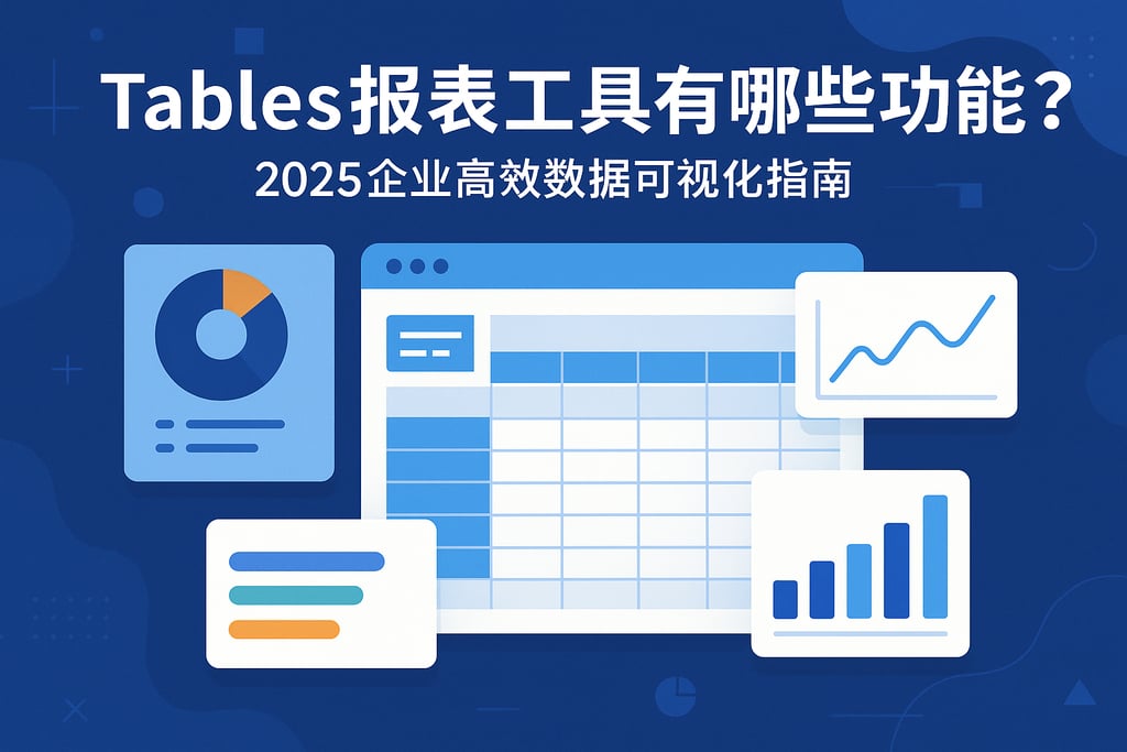 Tables报表工具有哪些功能？2025企业高效数据可视化指南