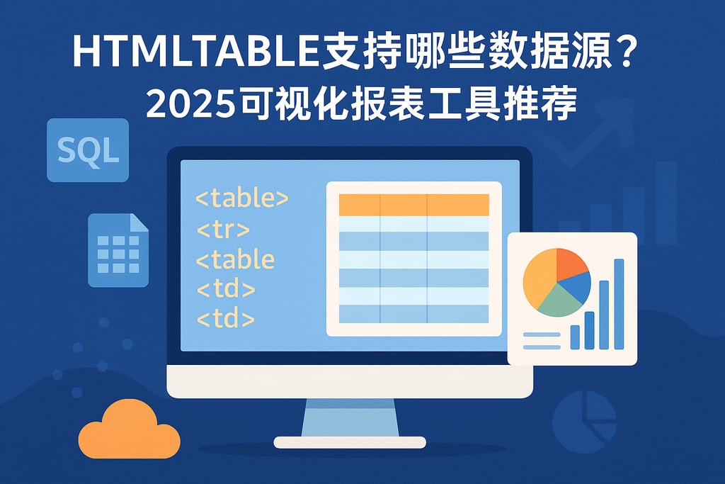 htmltable支持哪些数据源？2025可视化报表工具推荐