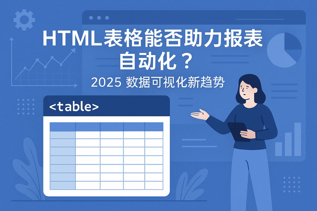 htmltable能否助力报表自动化？2025数据可视化新趋势