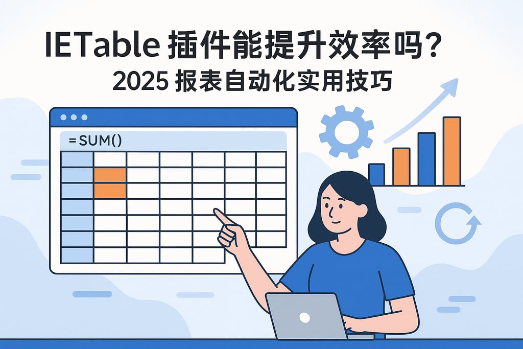 ietable插件能提升效率吗？2025报表自动化实用技巧